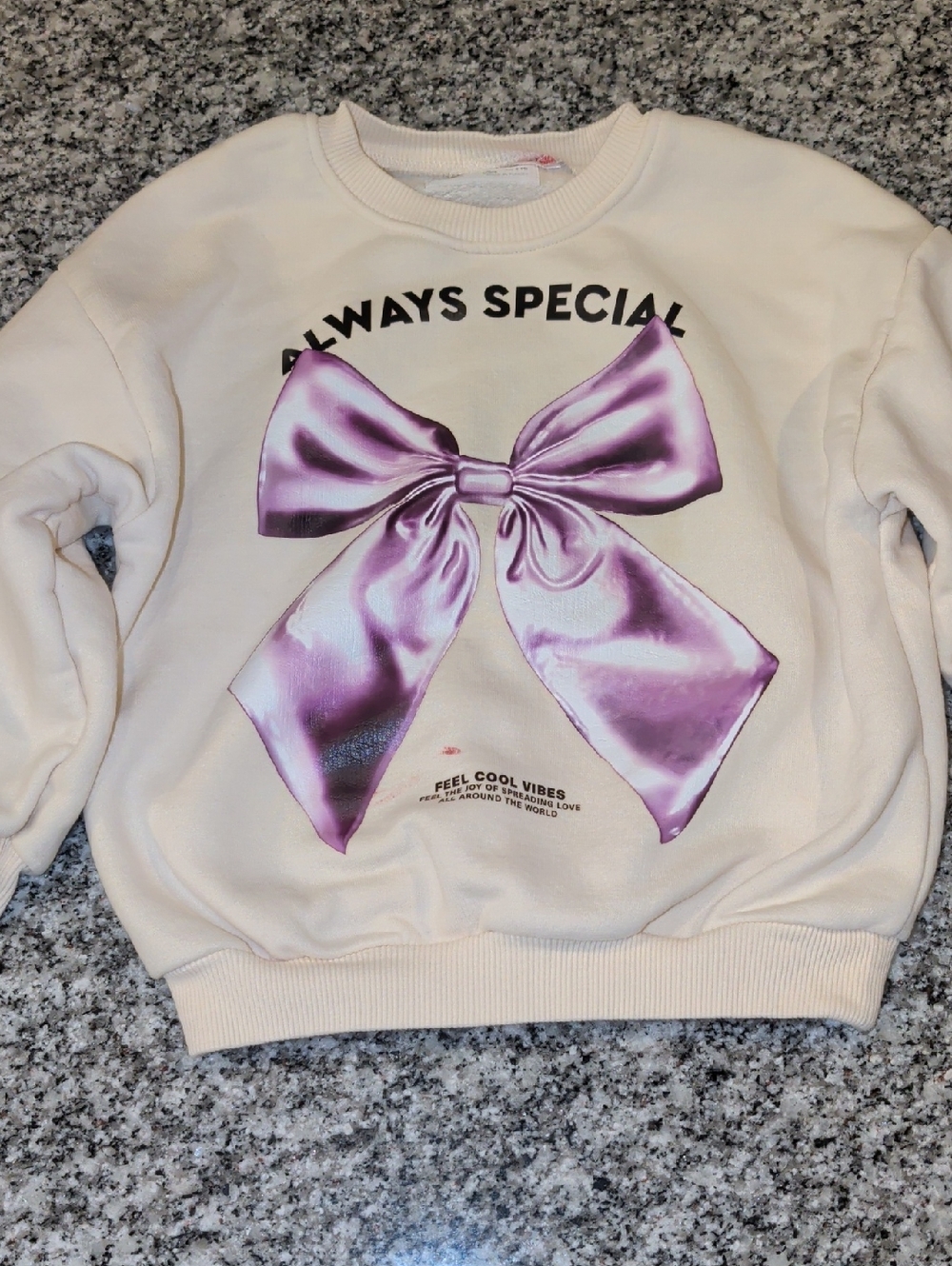 Zara Cream Kids Sweatshirt